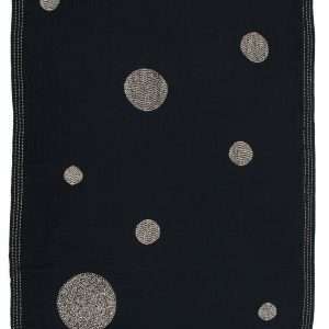 Manta infantil Yume Sleepwear "Luna", bordada a mano, en azul / crema (135cm x 100cm)